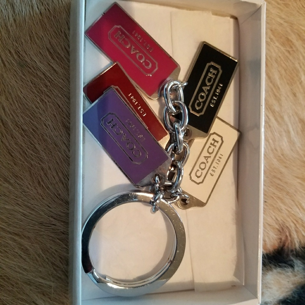 Coach silver tags keychain- Vintage and new!